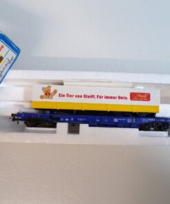Roco H0 48013 AC Taschenwagen mit Auflieger Steiff der DB in OVP BH1849