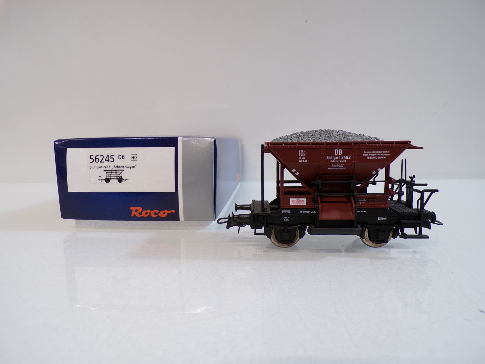 Roco H0 56245 AC Schotterwagen Stuttgart 2482 der DB in OVP für Märklin BH1892