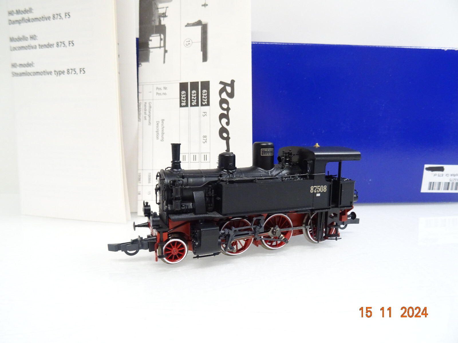 Roco H0 63275 Dampflok Serie 875 der FS mit DSS in OVP LE7194
