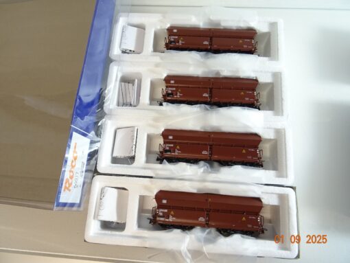 Roco H0 66037 Selbstentladewagen-Set 4 tlg. der DB in OVP BH96