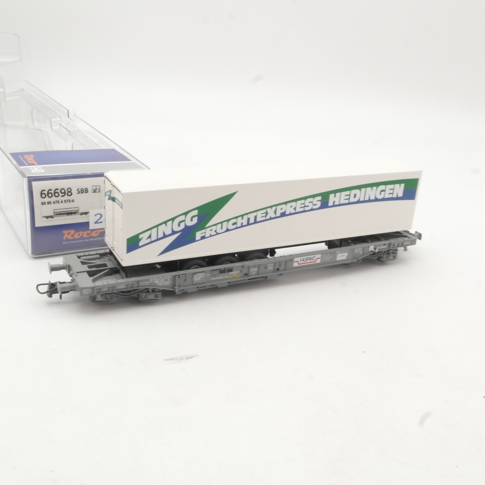 Roco H0 66698 Einheitstaschenwagen Fruchtexpress der SBB in OVP RR5504 – Bild 3