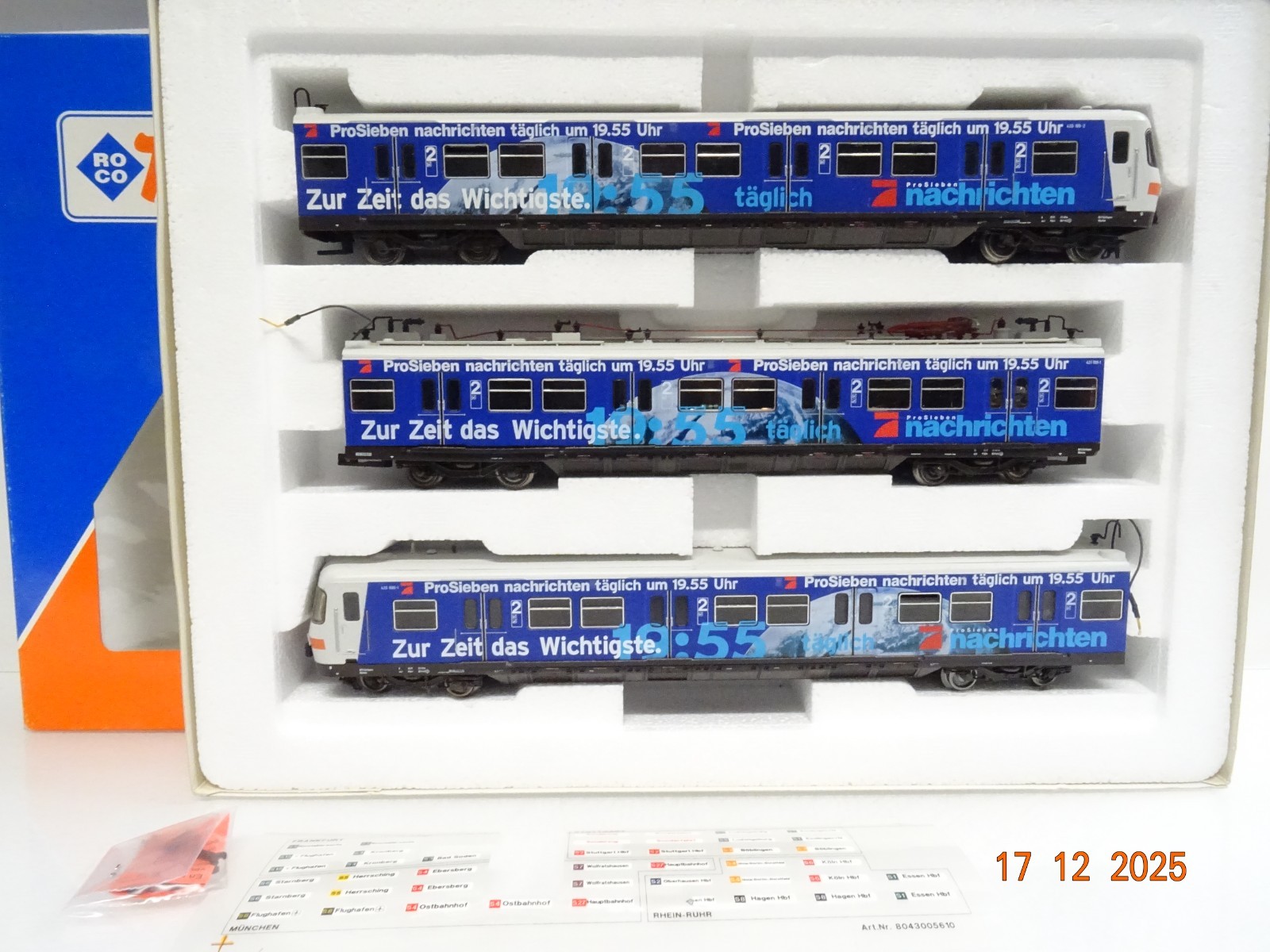 Roco H0 69006 AC Elektro-Triebwagen ET 420 der DB für Märklin in OVP JL5147