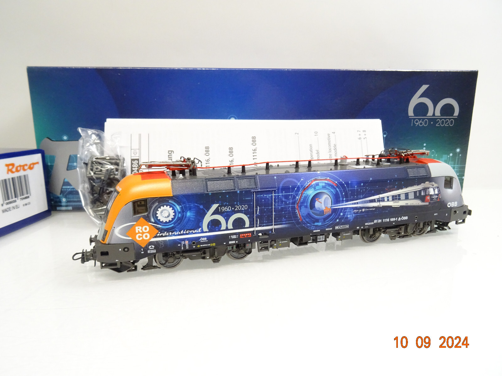 Roco H0 70485 E-Lok 1116 199-1 60 Jahre Roco der ÖBB PluX22 in OVP LE5785