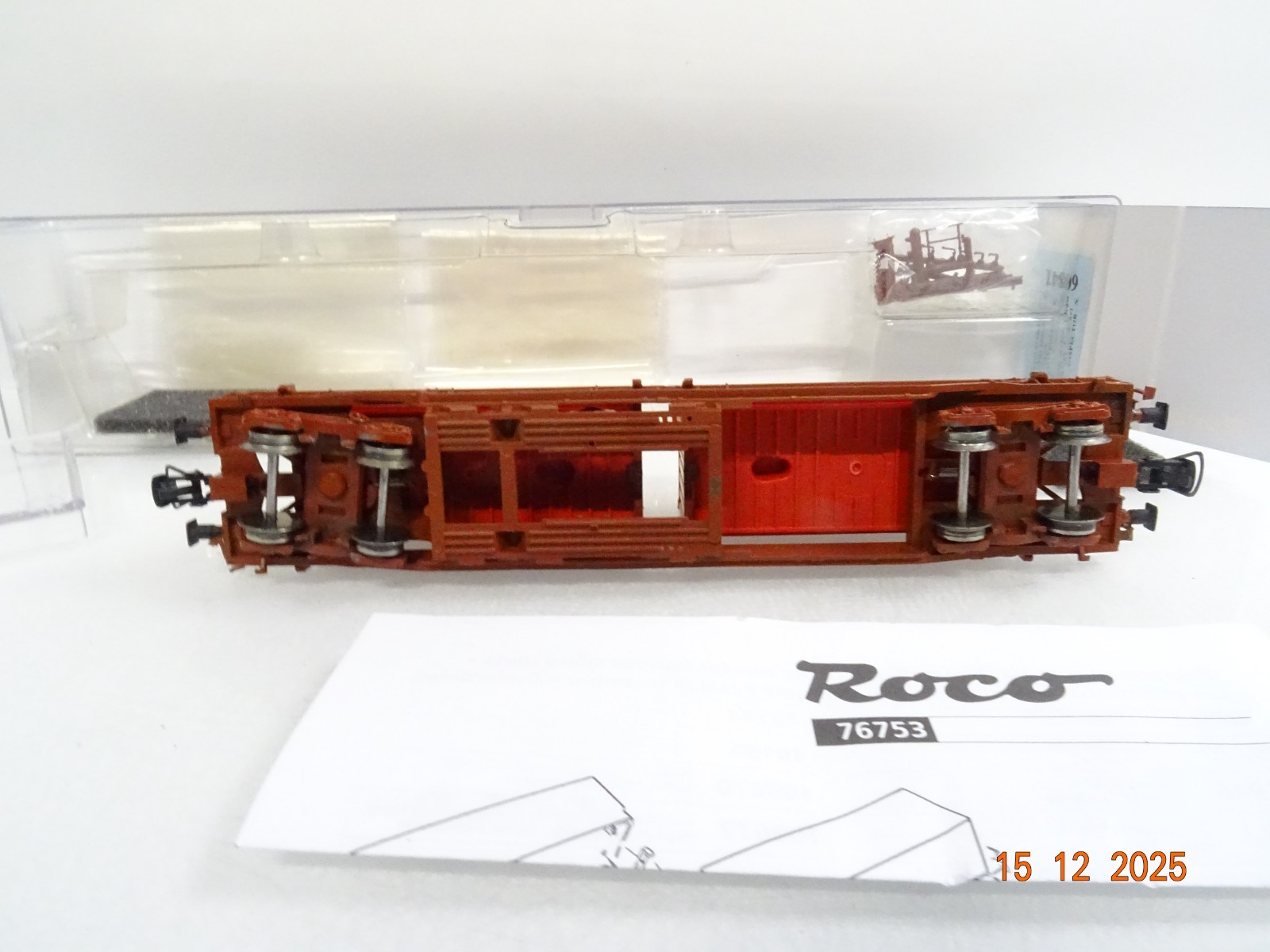 Roco H0 76753 AC Taschenwagen mit 2 Container der SJ in OVP RR5662 – Bild 4