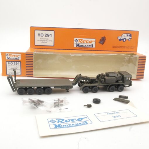 Roco Minitanks 1:87 291 Panzertransporter Elefant Faun SLT BW in OVP RR1379
