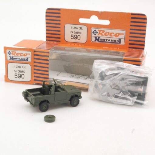 Roco Minitanks 1:87 590 P4 Cabrio/Jeep Bundeswehr in OVP QR8176 – Bild 3