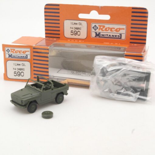 Roco Minitanks 1:87 590 P4 Cabrio/Jeep Bundeswehr in OVP QR8176