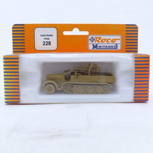 Roco Minitanks 1:87 H0 228 Halb-Kette + Flak Militär in OVP EX7703 – Bild 4