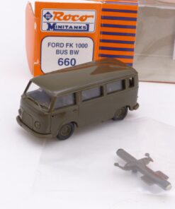 Roco Minitanks H0 1:87 Nr.: 660 Ford FK1000 Bus Bundeswehr, in OVP EX1930