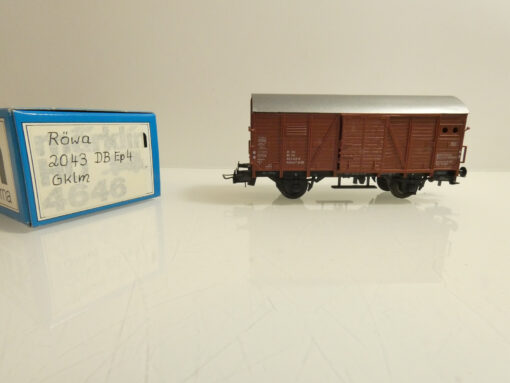 Röwa H0 2043 gedeckter Güterwagen Gklm Ep.4 der DB in EVP AR3157
