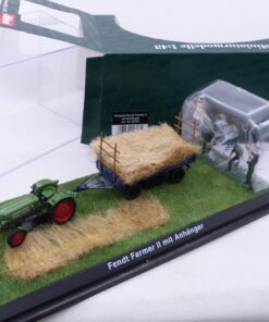 Schuco 1:43 02723 Diorama Fendt Farmer II mit Anhänger in OVP EX6536