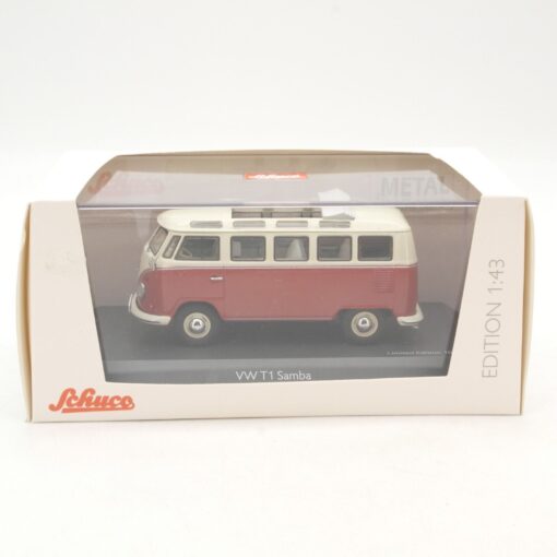 Schuco 1:43 45 037 4300 W T1 Samba Bus neuwertig in OVP RG8546 – Bild 4