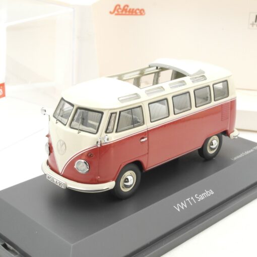 Schuco 1:43 45 037 4300 W T1 Samba Bus neuwertig in OVP RG8546