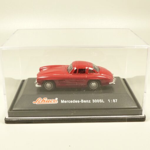 Schuco 1:87 25113 Mercedes Benz 300SL weinot in PC-Box EX5985
