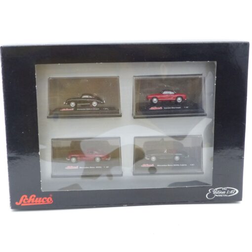 Schuco 1:87 9655 Modellfahrzeuge Coupé Cabrio im 4er-Set in OVP EX6648 – Bild 4