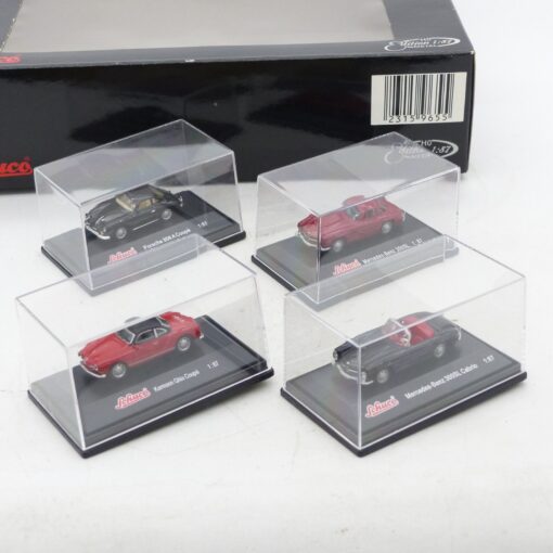 Schuco 1:87 9655 Modellfahrzeuge Coupé Cabrio im 4er-Set in OVP EX6648
