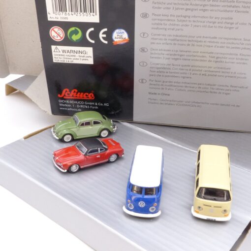Schuco 1:87 Set Nr.: 25505 VW Oldtimer - Käfer, T2, Karmann Ghia, in OVP EX1460