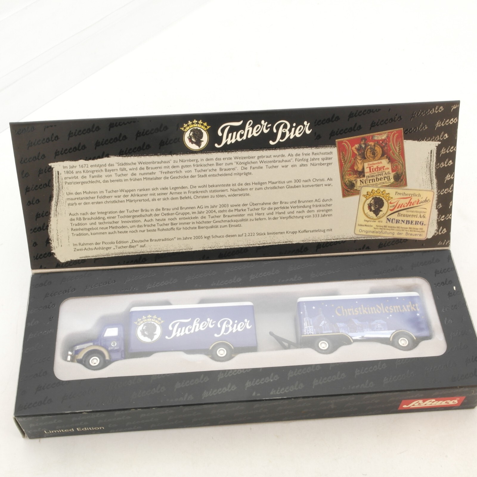 Schuco 1:90 05762 Bierwagen Tucher Bier Limitiert in OVP RG7291 – Bild 3