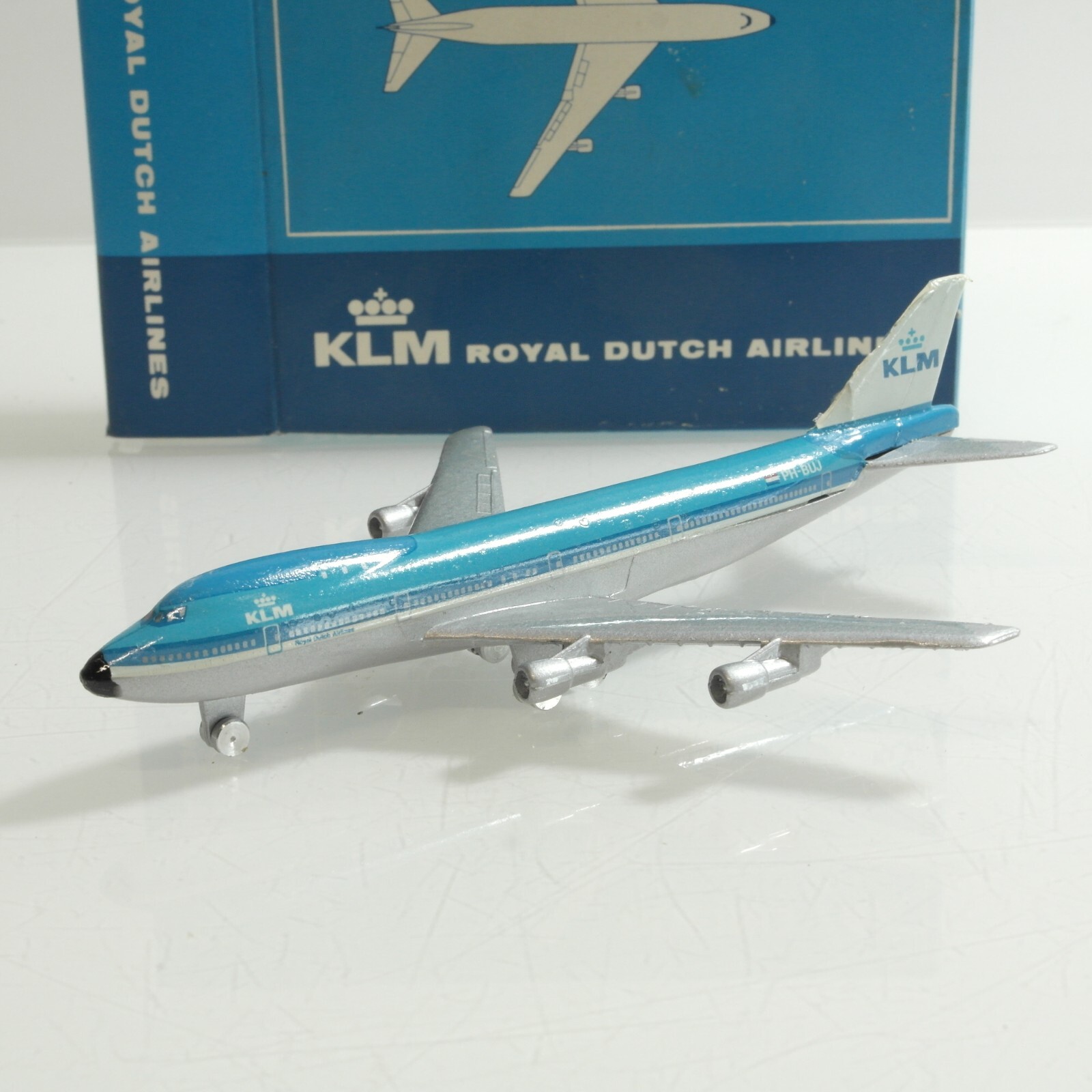 Schuco KLM 335793 Boeing 747 Royal Dutch Airlines ca 12 cm in OVP RG7798