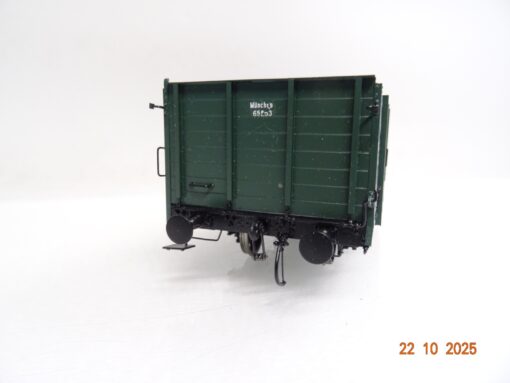 Spur 0 offener Güterwagen 0mmk(u) 65253 München Metallmodell JL3784 o. – Bild 3