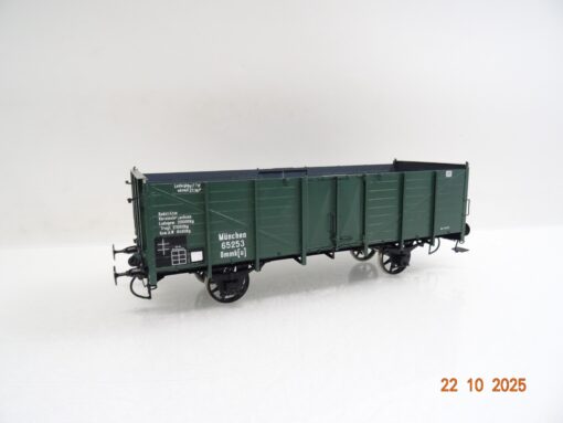 Spur 0 offener Güterwagen 0mmk(u) 65253 München Metallmodell JL3784 o.