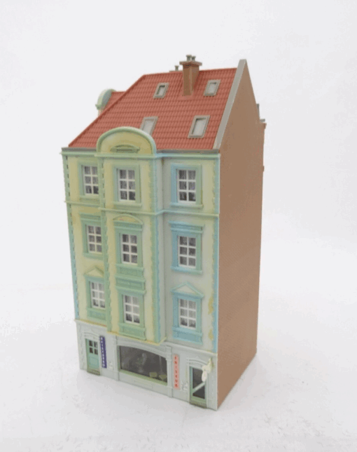 Spur H0 Stadt-Eckhaus ca 11 x 11 cm aus Anlagerückbau, siehe Foto RR588 o. – Bild 5