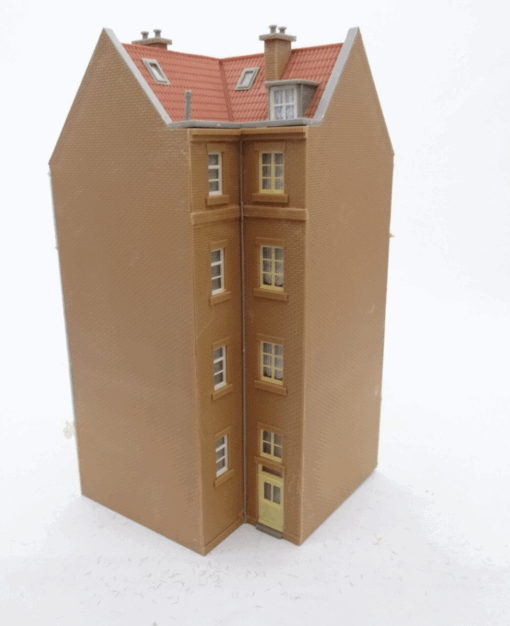 Spur H0 Stadt-Eckhaus ca 11 x 11 cm aus Anlagerückbau, siehe Foto RR588 o. – Bild 6