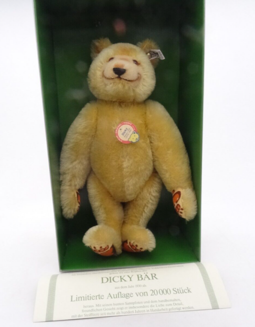 Steiff 0172/32 Teddy Bär Dicky Replica von 1930 limitiert in OVP OR8142 – Bild 3