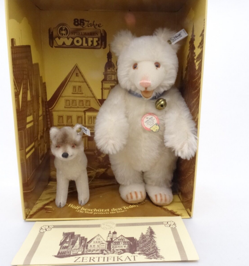 Steiff Teddy Baby mit Wolf 0177/00 Replica 1930 limitiert in OVP OR8143 – Bild 8