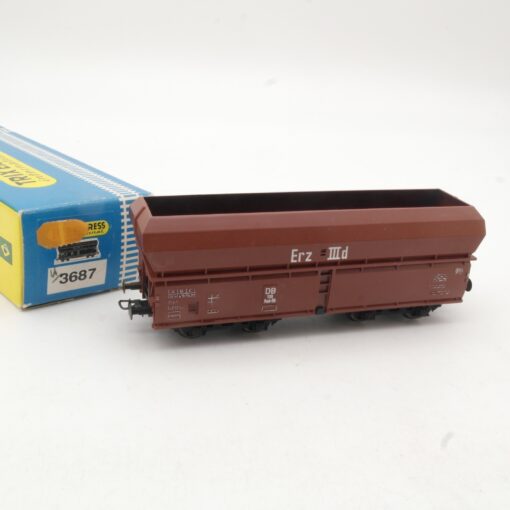 Trix H0 3687 Selbstentladewagen Erz der DB in OVP RR1511