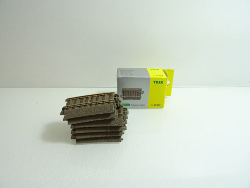 Trix H0 62207 C Gleis Gebogenes Gleis R2 437,5 6Stück siehe Foto in OVP CK1551