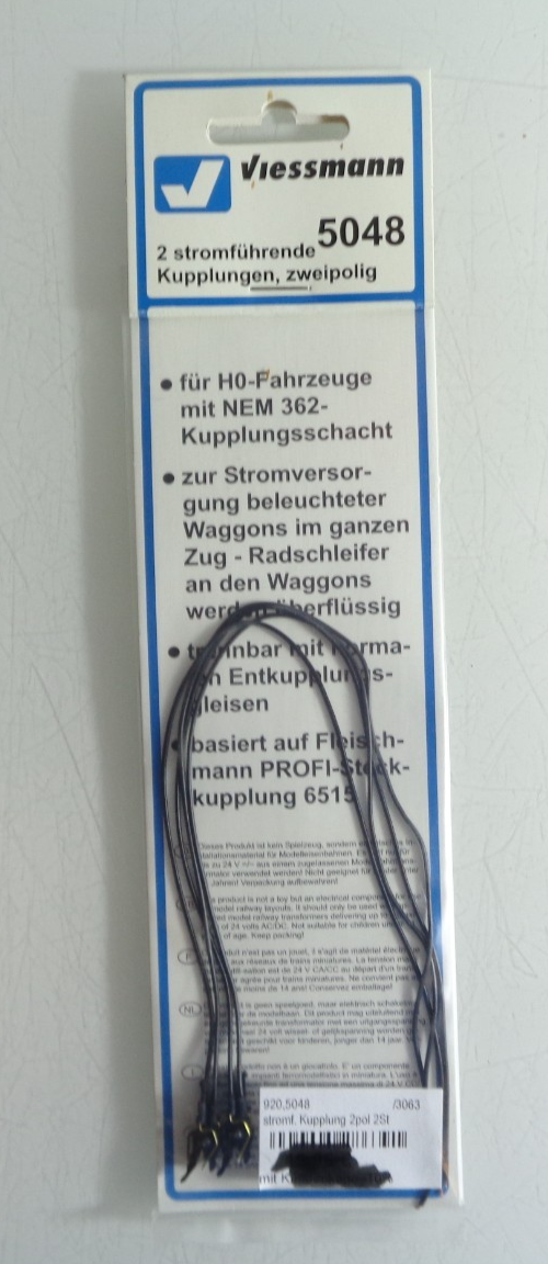 Viessmann H0 5048 Stromführende Kupplung in OVP PK1859