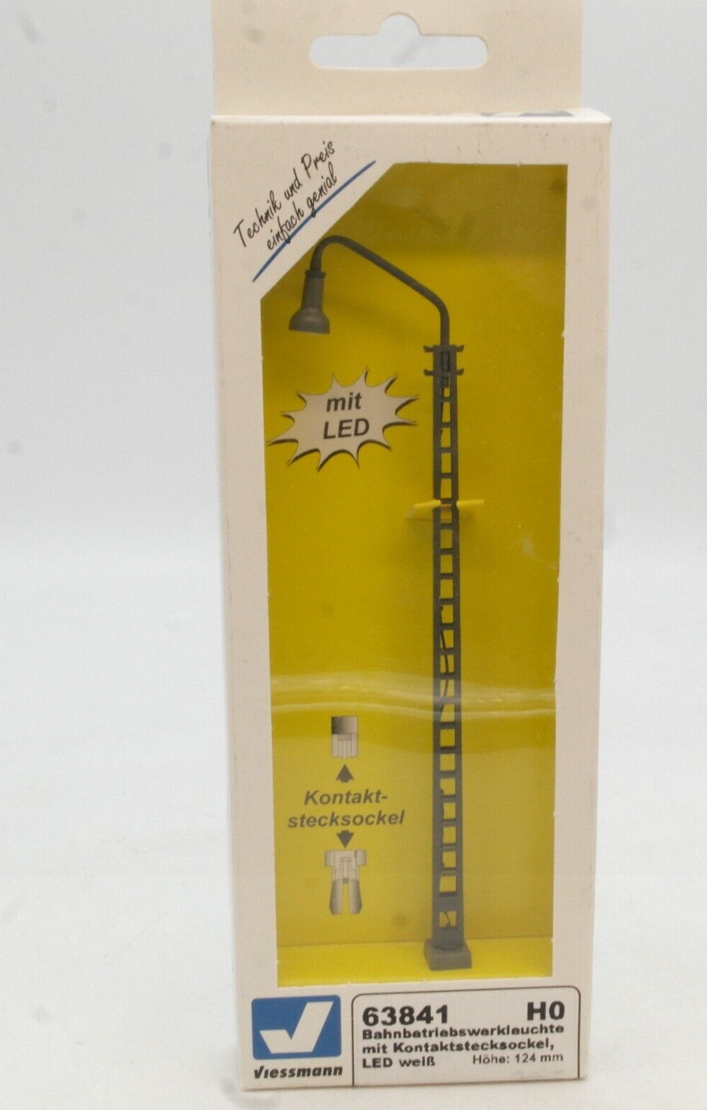 Viessmann H0 63841 Bahnbetriebswerkleuchte LED weiß in OVP RG3866