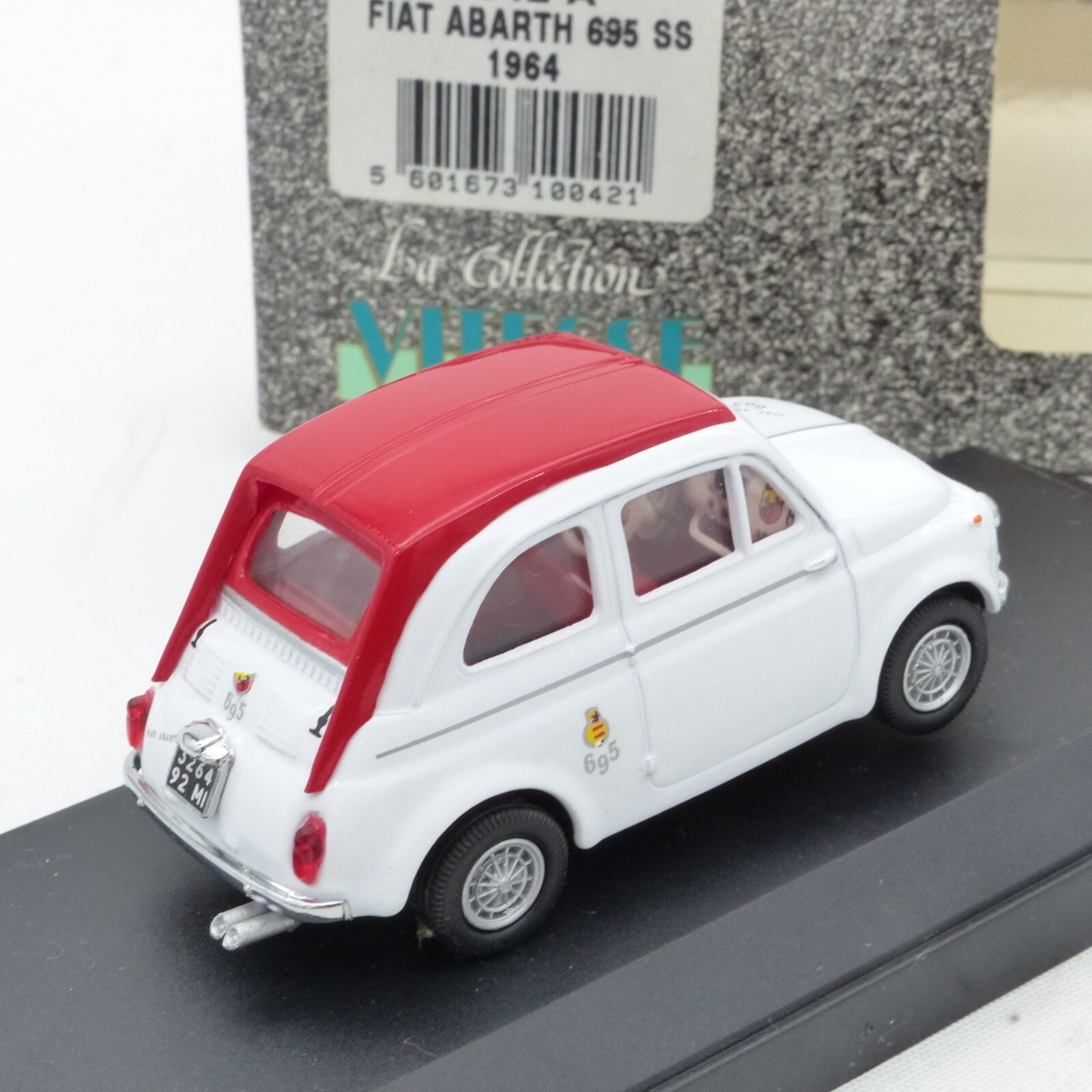 Vitesse 1:43 Nr.: 042A Fiat Abarth 695 SS 1964 weiß/rot, in OVP EX716 – Bild 3
