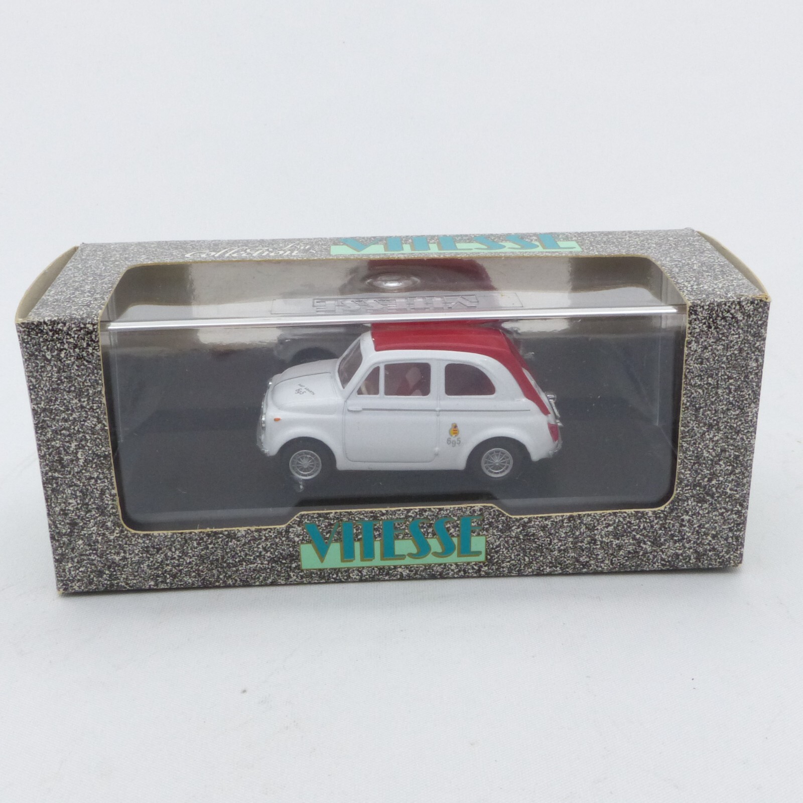 Vitesse 1:43 Nr.: 042A Fiat Abarth 695 SS 1964 weiß/rot, in OVP EX716 – Bild 4