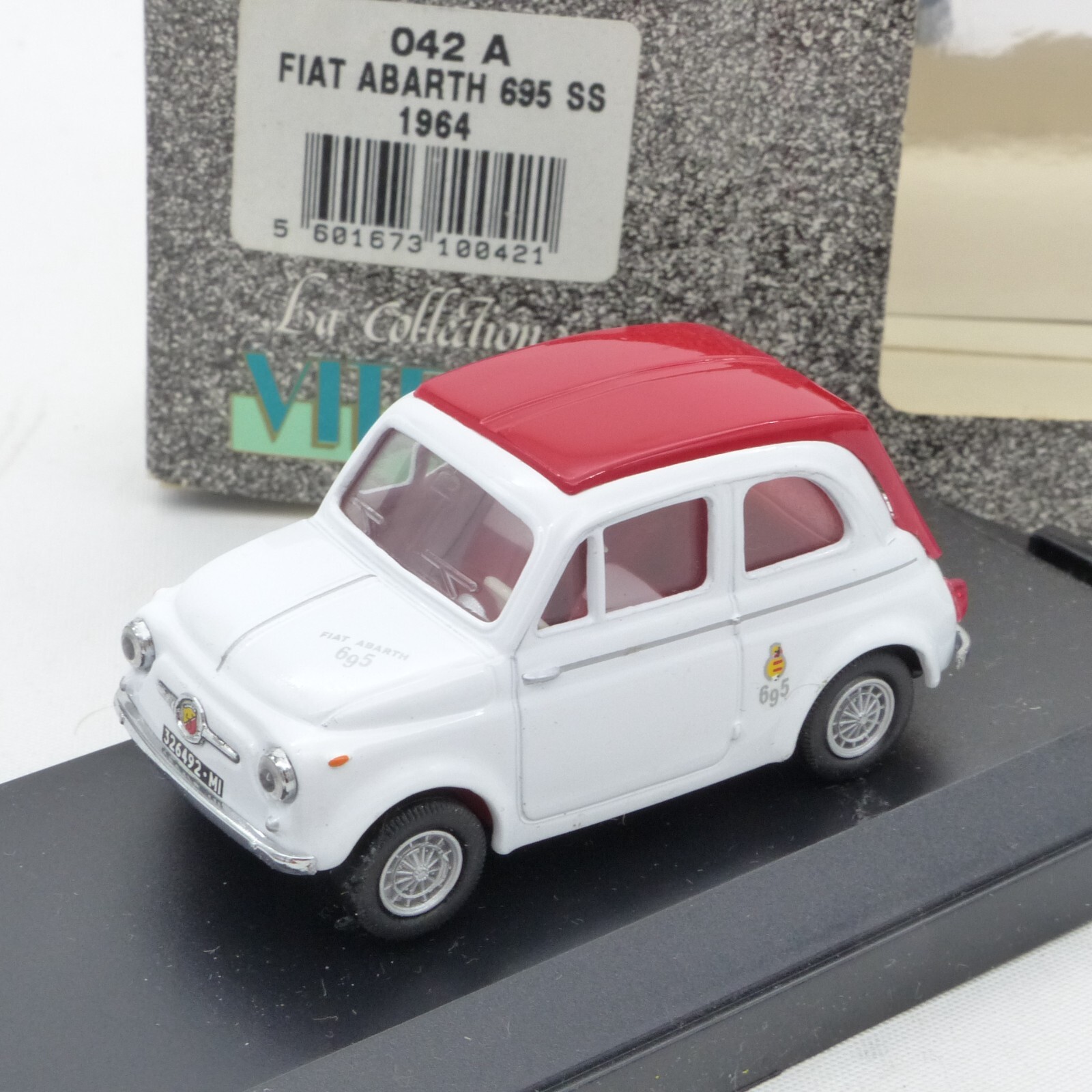 Vitesse 1:43 Nr.: 042A Fiat Abarth 695 SS 1964 weiß/rot, in OVP EX716