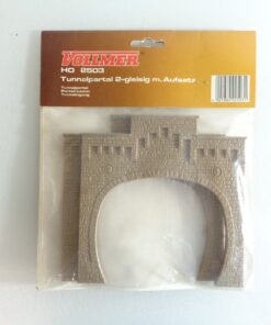 Vollmer H0 2503 Tunnelportal 2-gleisig mit Aufsatz in OVP PK1809