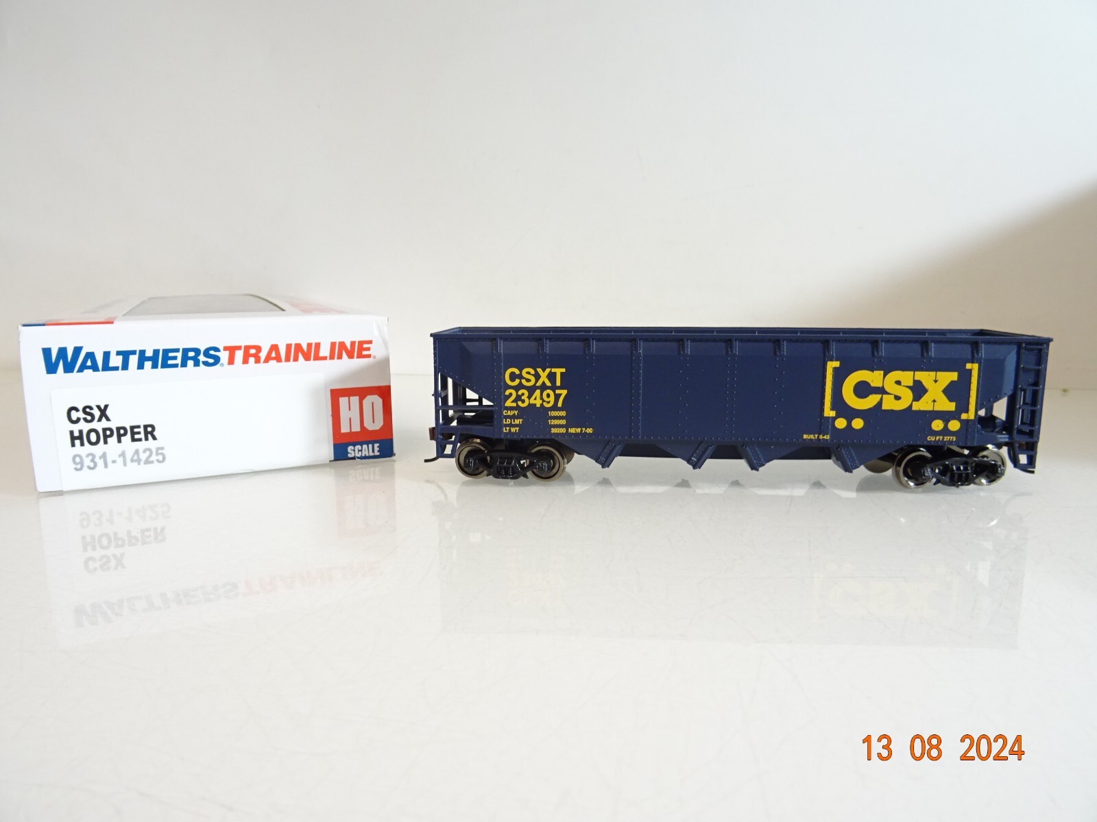 Walthers H0 931-1425 US Schüttgutwagen der CSX in OVP neuwertig PR1997 – Bild 3