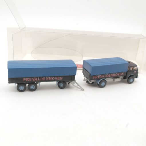 Wiking 1:87 041602 MAN Pausbacke Pritschenhängerzug Freyaldenhove in OVP RR2911 – Bild 3