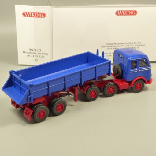 Wiking 1:87 067705 MB LPS 333 Hinterkippersattelzug in OVP EX7146 – Bild 3
