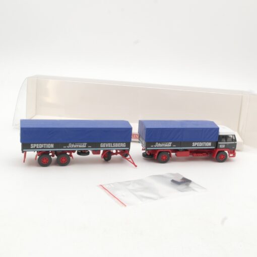 Wiking 1:87 084907 Büssing BD6L Hängerzug Schmidt Spedition in OVP RR3356 – Bild 3