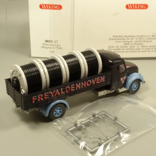Wiking 1:87 085507 Magirus S 7500 Pritschen-LKW Freyaldenhoven in OVP EX7173 – Bild 3