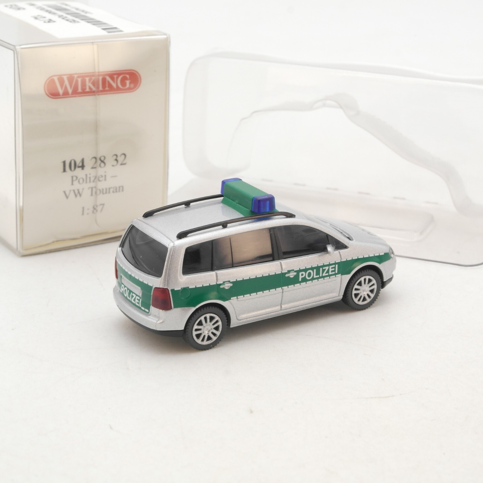 Wiking 1:87 104 28 32 VW Touran Polizei neuwertig in OVP RG9199 – Bild 3