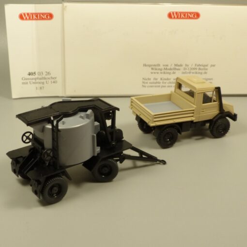 Wiking 1:87 4050326 Unimog U 140 mit Gußasphaltkocher in OVP EX7142 – Bild 3
