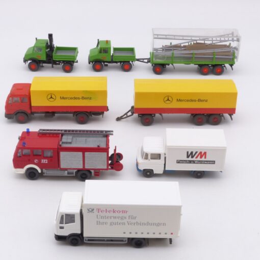 Wiking 1:87 6er-Pack diverse ältere LKW Modelle in Tüte siehe Bilder o. EX5775