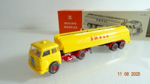 Wiking 1:87 80 s MAN großer Shell Tankzug in OVP RR2666