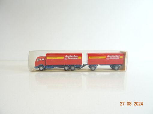 Wiking 1:87 H0 430 MB 2632 Fernlastzug Rosbacher Brunnen in OVP TF958