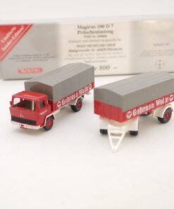 Wiking 1:87 PMS 204666 Magirus 100 D 7 Gebrasa Wolle neuwertig in OVP RG8291