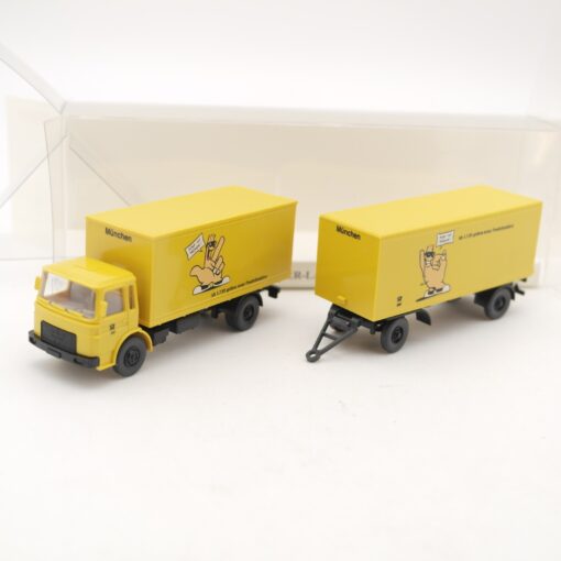 Wiking 1:87 PMS 32-17 MAN Koffer Lastzug Fünf ist Trümpf in OVP RR2724