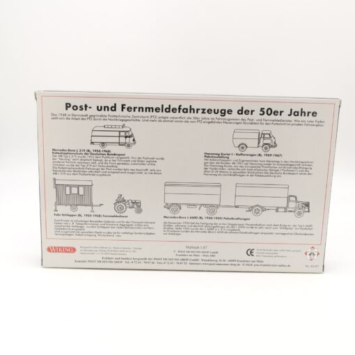 Wiking 1:87 PMS 80-07 Edition 2003 Post u Fernmeldefahrzeuge in OVP RR1614 – Bild 4